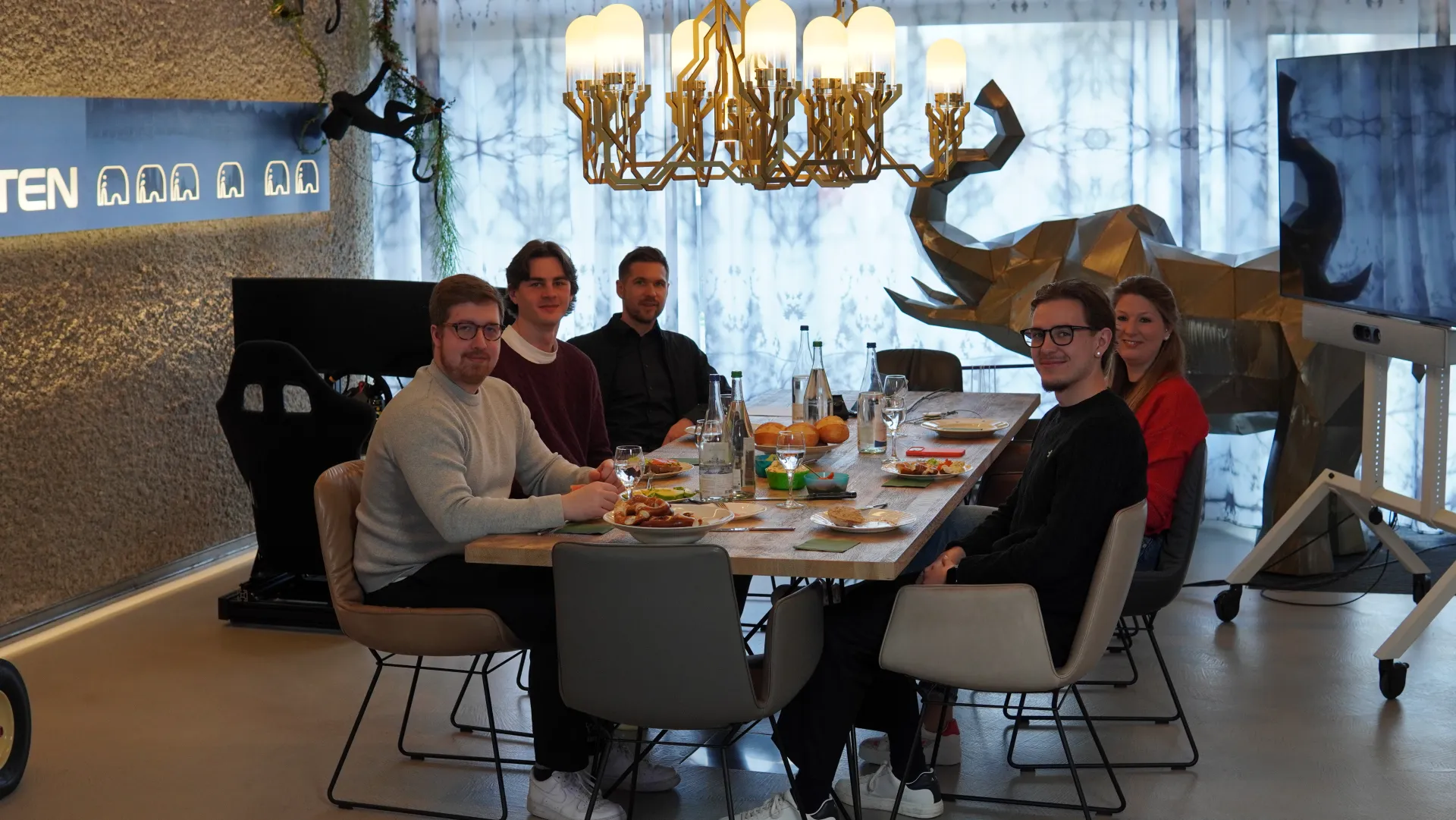 Team beim Dinner
